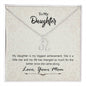 To My Daughter Zodiac Symbol Necklace
