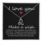I love You Zodiac Symbol Necklace