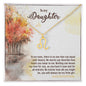 To My Daughter Zodiac Symbol Necklace
