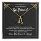 To My Beautiful Girlfriend Zodiac Symbol Necklace