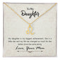 To My Daughter Zodiac Symbol Necklace