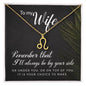 To My Beautiful Wife Zodiac Symbol Necklace