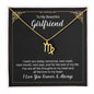 To My Beautiful Girlfriend Zodiac Symbol Necklace