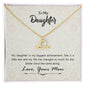 To My Daughter Zodiac Symbol Necklace