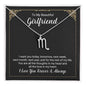 To My Beautiful Girlfriend Zodiac Symbol Necklace