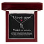 I love You Zodiac Symbol Necklace