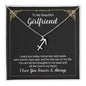 To My Beautiful Girlfriend Zodiac Symbol Necklace