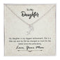 To My Daughter Zodiac Symbol Necklace