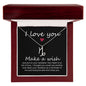 I love You Zodiac Symbol Necklace