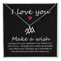 I love You Zodiac Symbol Necklace