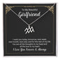 To My Beautiful Girlfriend Zodiac Symbol Necklace