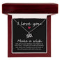 I love You Zodiac Symbol Necklace
