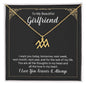 To My Beautiful Girlfriend Zodiac Symbol Necklace
