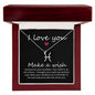 I love You Zodiac Symbol Necklace