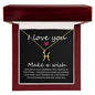 I love You Zodiac Symbol Necklace