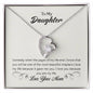 To My Daughter Forever Love Necklace