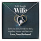 To My Beautiful Wife Forever Love Necklace