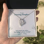 To My Amazing Daughter Forever Love Necklace