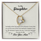 To My Daughter Forever Love Necklace