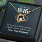 To My Beautiful Wife Forever Love Necklace