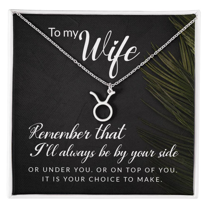To My Beautiful Wife Zodiac Symbol Necklace