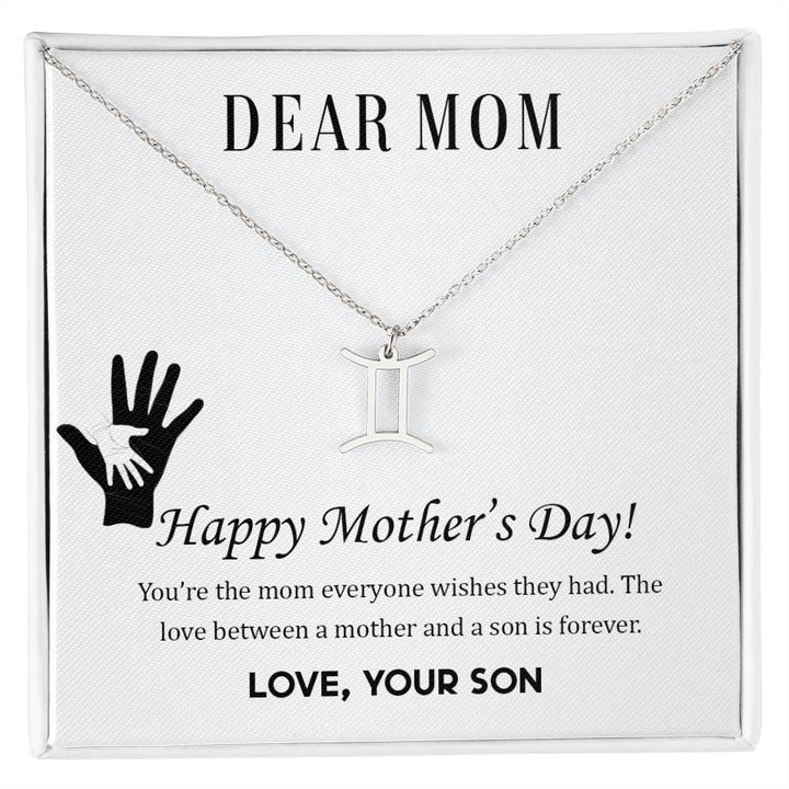Happy Mother's Day Zodiac Symbol Necklace