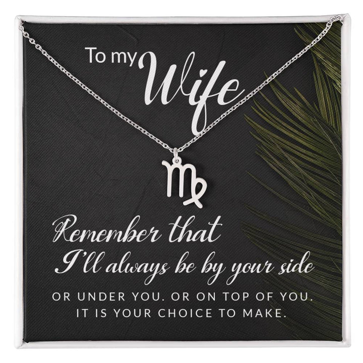 To My Beautiful Wife Zodiac Symbol Necklace