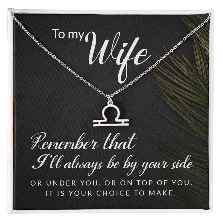 To My Beautiful Wife Zodiac Symbol Necklace